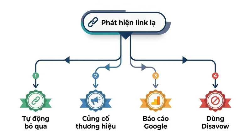 Cây quyết định ngưỡng can thiệp hồ sơ liên kết khi nào nên bỏ qua và khi nào cần Disavow