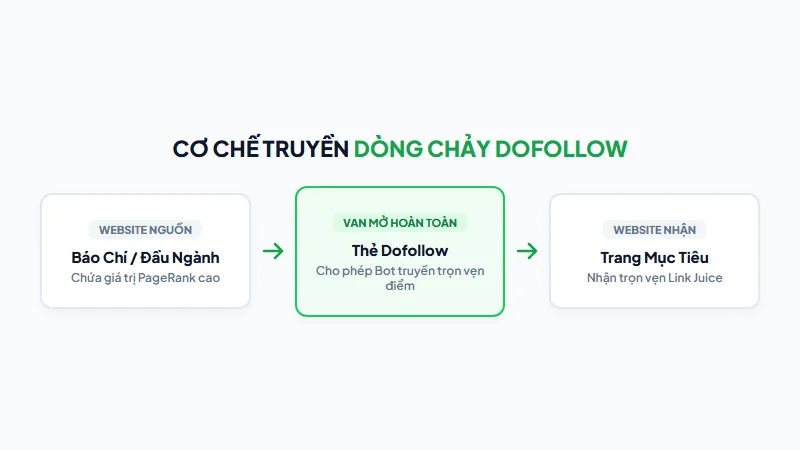 Mô hình dòng chảy Link Juice giữa các trang web