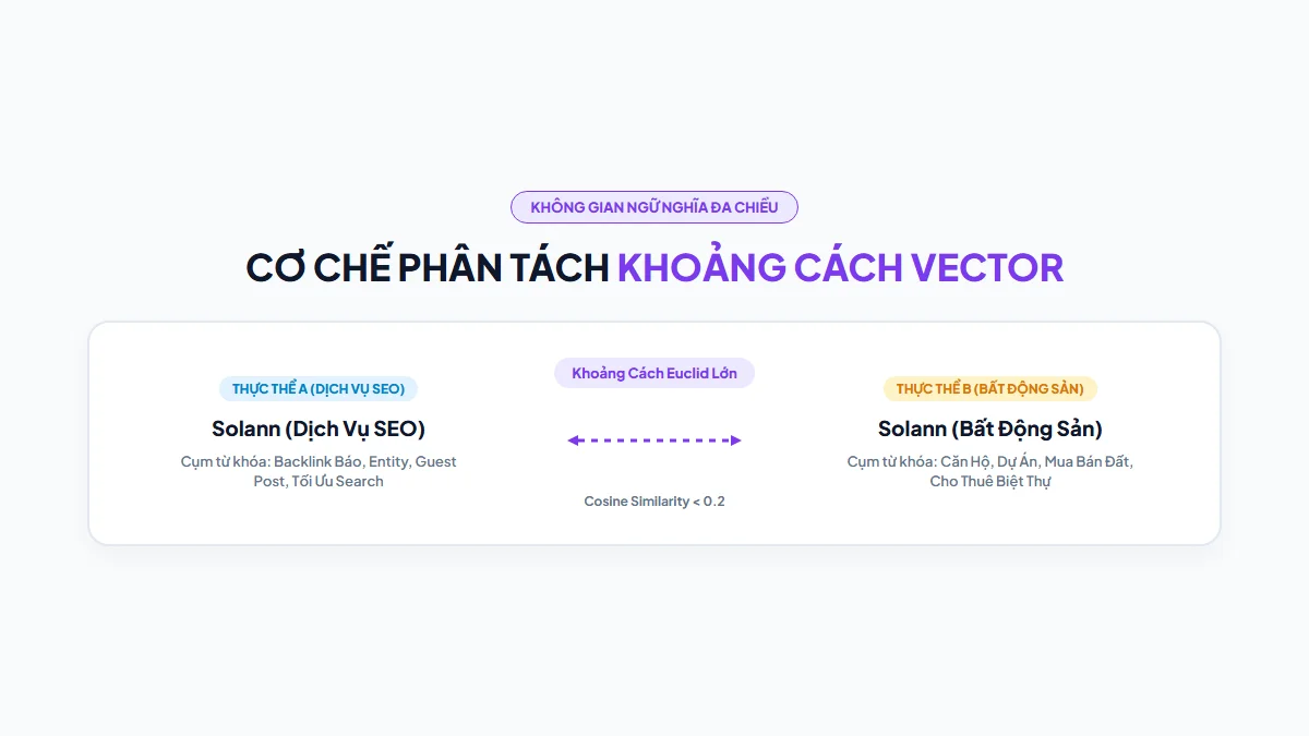 Sơ đồ phân tách Vector khoảng cách ngữ nghĩa giữa hai thực thể trùng tên
