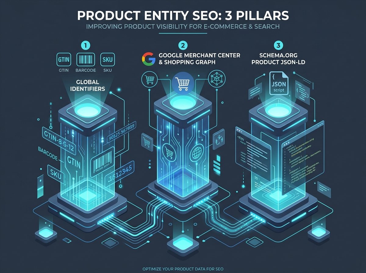 3 Trụ cột định danh thực thể sản phẩm Product Entity chuẩn Google Shopping Graph Solannseo