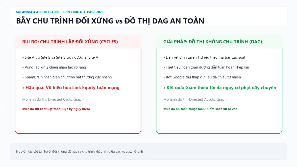 So sánh rủi ro chu trình lặp đối xứng và giải pháp ngắt chu trình an toàn