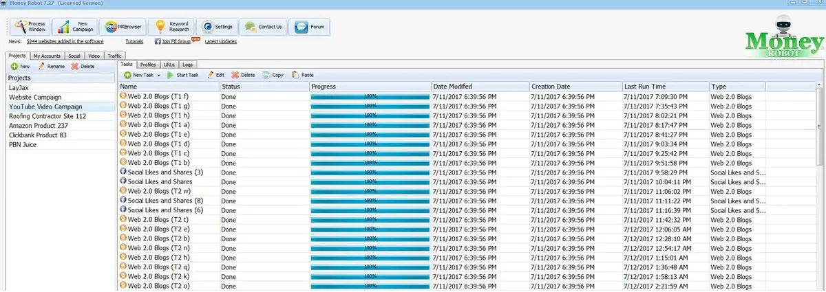 Money Robot Submitter Interface