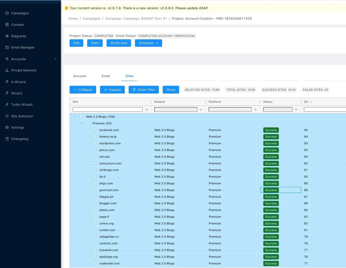 RankerX Interface