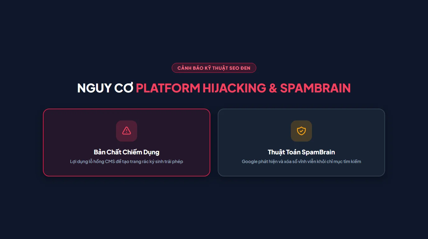 High-DA Platform Hijacking Là Gì? Cảnh Báo Rủi Ro & Án Phạt SpamBrain 2026