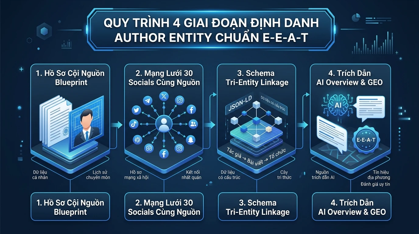 Playbook Xây Dựng Entity Thương Hiệu Cá Nhân Chuẩn E-E-A-T Cho Chuyên Gia YMYL