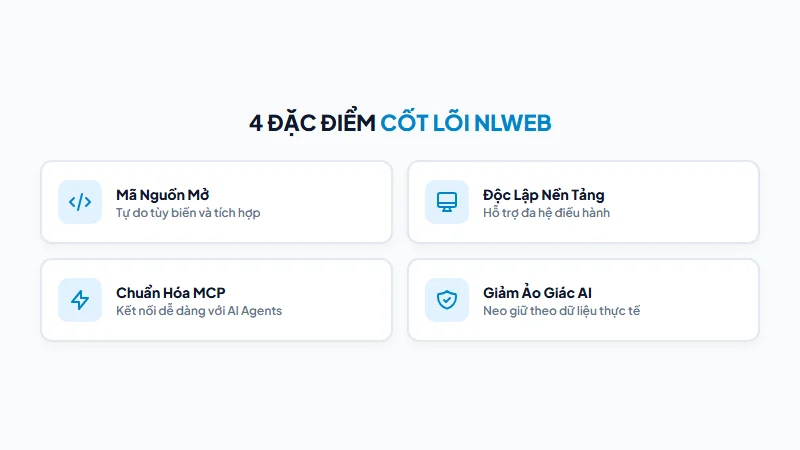 Những đặc điểm nổi bật của NLWeb