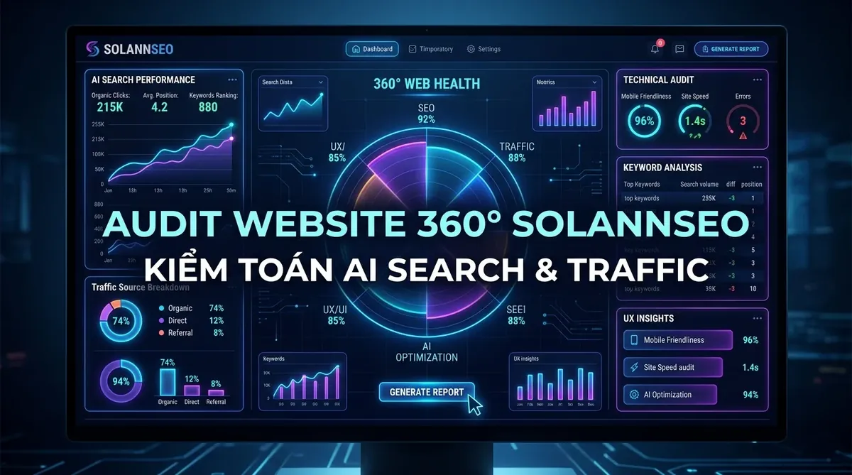 Dịch vụ Audit Website 360 Solannseo